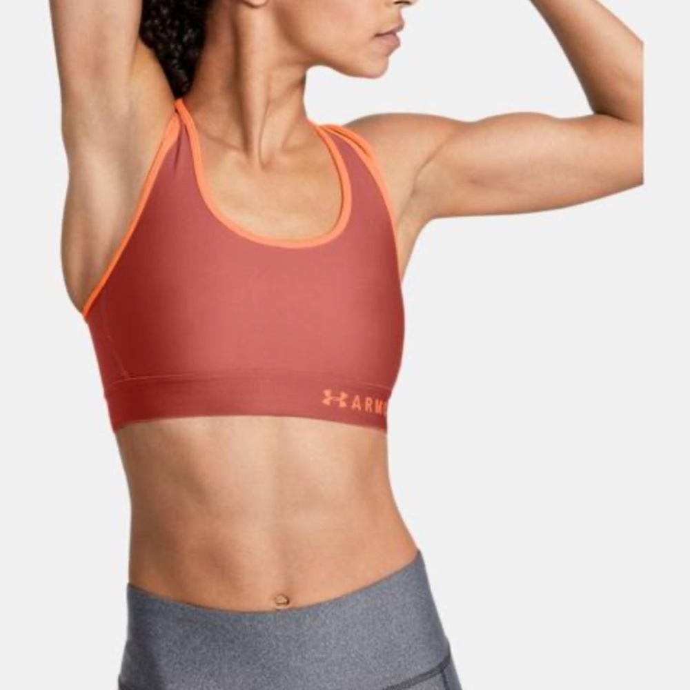 Under Armour Mid Crossback Strappy Sports Bra